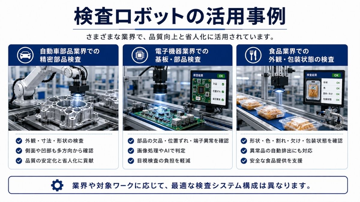 検査ロボットの活用事例